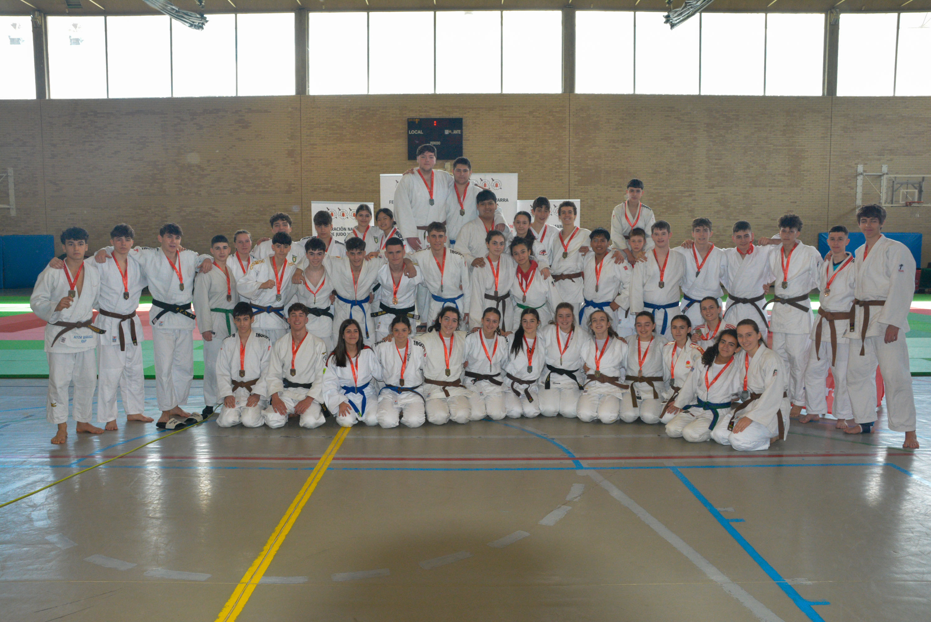 Mendillorri corona a los campeones y campeonas de Navarra infantil y cadete de judo